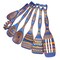 Pakkawood Wooden Cooking Utensils Set 7-Piece-Wooden Spoons for cooking, Wooden Utensil set with Ergonomic Non-Slip Handles, Heat-Resistant & Stylish Cooking Spoons, Non-Stick Spoon